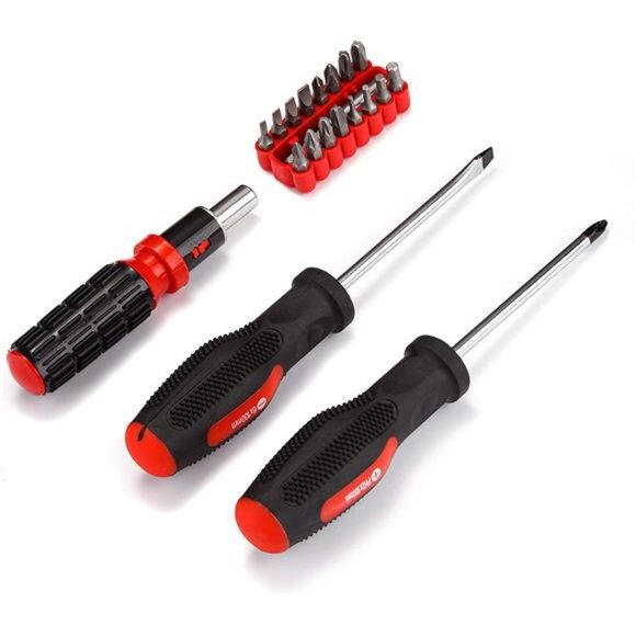 160 Piece General Household Hand Tool Set Kit with Plastic Toolbox - Picture 3 of 6